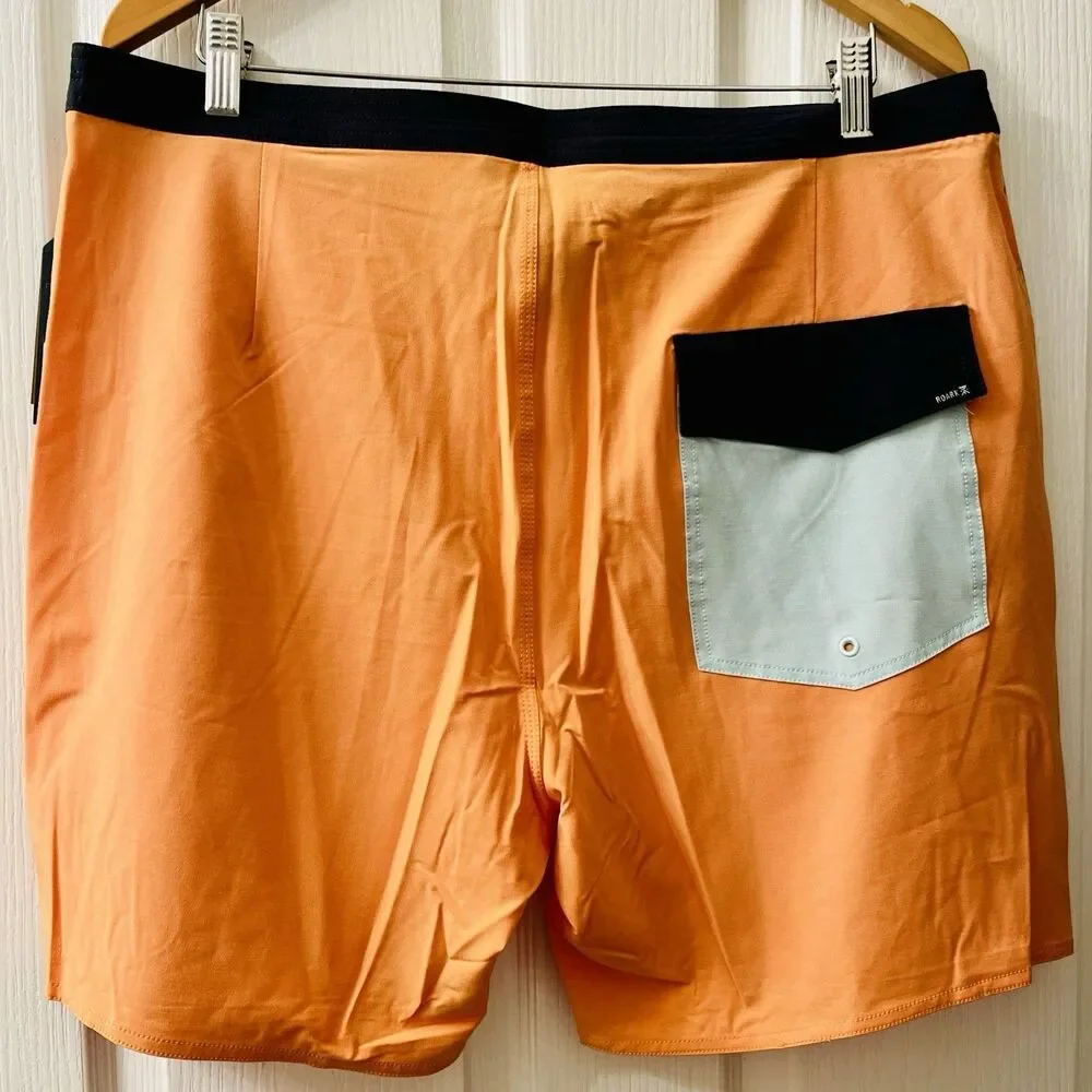 Roark Chiller Mixtape‎ 17” Boardshorts Orange Men's 36 Swim Trunks Shorts RB454